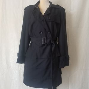 Anne Klein Double Breasted Belted Coat